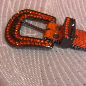 BB Simon “Blood Red” Studded belt